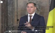 Covid, il premier belga Alexander De Croo: "inaccettabili le violenze durante le proteste"
