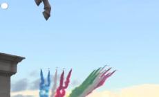 Trattato Italia-Francia, l'omaggio delle Frecce tricolori e della Patrouille