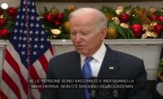 Covid, Biden: "Con vaccini e mascherine non ci sara' bisogno di lockdown"