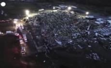 Tornado in Kentucky, Mayfield rasa al suolo: le immagini dall'alto