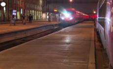Il viaggio del treno ad alta velocita' sulla linea Milano-Parigi