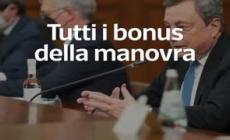 Tutti i bonus della manovra