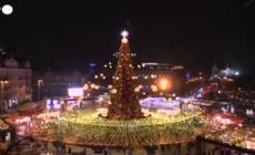 Natale, a Kiev spettacolo di luci e colori