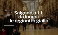Salgono a 11 da lunedi' le regioni in giallo