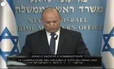 Israele, il primo ministro: "Inizieremo a somministrare la quarta dose di vaccino agli over 60"