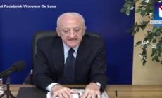 Covid, Vincenzo De Luca: "Non riapriamo le scuole medie ed elementari"