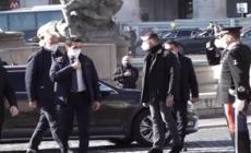 Sassoli, funerali di Stato a Roma: l'arrivo di Draghi