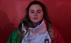 Pechino 2022,Michela  Moioli: "E' stato un grandissimo onore portare la bandiera"