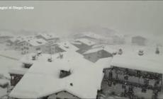 Maltempo, copiosa nevicata a Falcade