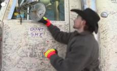 Canada, un camion ricoperto di messaggi e' diventato il simbolo della protesta