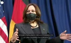 Ucraina, Kamala Harris: "Esiste una reale possibilita' di guerra in Europa"