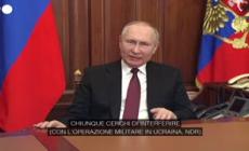 Ucraina, Putin: "Ritorsioni mai sperimentate se qualcuno interferisce"