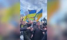 Letta al sit-in degli ucraini a Roma: "L'Italia e' con voi"