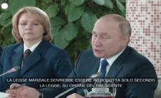 Putin: "Non intendo dichiarare legge marziale in Russia"