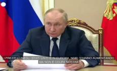 Energia, Putin: "I prezzi aumentano ma non e' colpa nostra"