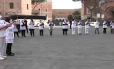 Roma, flash-mob all'ospedale San Giovanni contro le aggressioni a medici e infermieri