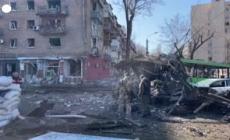 Ucraina: Kiev, i bombardamenti nel quartiere di Kurenivka