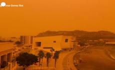 Spagna, la sabbia del Sahara colora il cielo di arancione