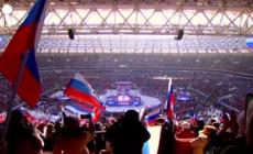 Mosca, il discorso di Putin allo stadio tagliato in tv
