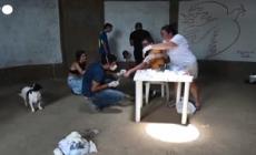 Artista colombiano usa sangue umano per realizzare dipinti contro la violenza