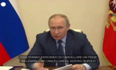 Putin: "Boicottaggio della cultura russa come i roghi nazisti"