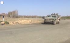Ucraina, posto di blocco dei militari russi nella citta' Chernihiv