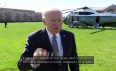 Ucraina, Biden chiede processo per crimini di guerra contro Putin