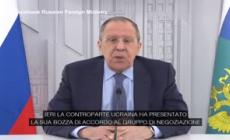 Ucraina, Lavrov: "Kiev controllata da Washington e i suoi alleati"