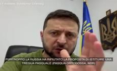 Zelensky: "La Russia rifiuta una tregua per la Pasqua ortodossa"