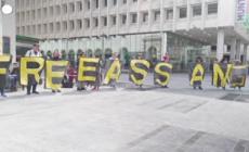 Bruxelles, protesta contro l'estradizione negli Usa di Assange