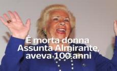 E' morta Donna Assunta Almirante, aveva 100 anni