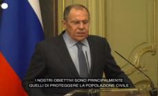 Lavrov: "Pronti a collaborare con Nazioni Unite per aiutare i civili"