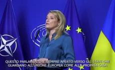Ue, Metsola: "Parlamento aperto verso gli Stati che richiedono adesione"