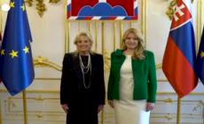 Jill Biden incontra la presidente slovacca a Bratislava