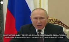 Ucraina, Putin: "Le sanzioni contro di noi danneggiano l'Occidente stesso"