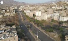 Yemen, le strade deserte di Taez viste dall'alto