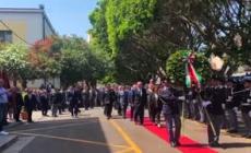 Falcone, Lamorgese depone corona d'alloro in caserma Lungaro a Palermo