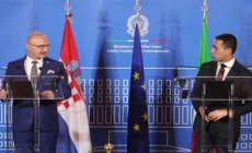 Di Maio: "Con la guerra e' urgente l'allargamento dell'Ue ai Balcani"