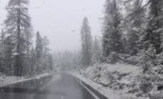 Maltempo, abbondante nevicata fuori stagione sulle Dolomiti bellunesi