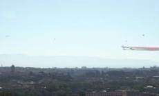 2 giugno, il passaggio delle Frecce Tricolore sui cieli di Roma visto dal Gianicolo