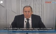 Ucraina, Lavrov: "Piu' le armi a Kiev saranno a lungo raggio, piu' avanzeremo"
