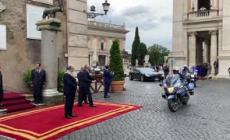 Roma, Ursula von der Leyen accolta in Campidoglio dal sindaco Gualtieri