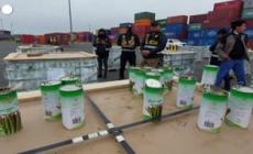 Peru', sequestrate due tonnellate di cocaina: nascosta in lattine di asparagi