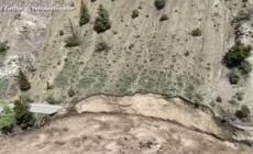 Piogge record a Yellowstone, serie di crolli su una strada