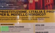 Prostituzione, Covre: "L'unico risultato del ddl Maiorino sara' di avere migliaia di persone in carcere"
