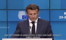 Ue, Macron: "Ad Ucraina e Moldavia Status di Paesi candidati"
