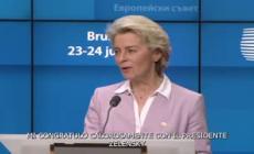 Eu, Von der Leyen: "Congratulazioni a Ucraina, Moldavia e Georgia"