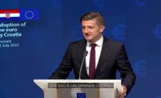 Croazia nell'Eurozona, Maric: "Chiaro segnale d'integrazione da Bruxelles"