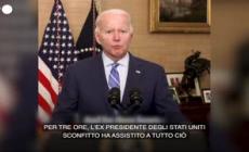 Assalto a Capitol Hill, Biden: "A Trump e' mancato il coraggio di agire"