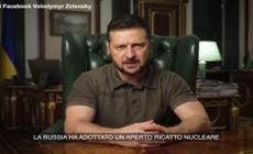 Ucraina, Zelensky: "Il mondo reagisca per cacciare i russi da Zaporizhzhia"